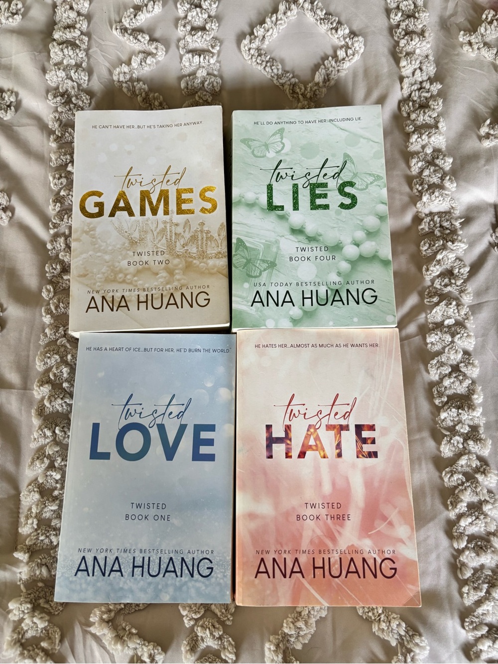 Twisted Games book series set of four (4)